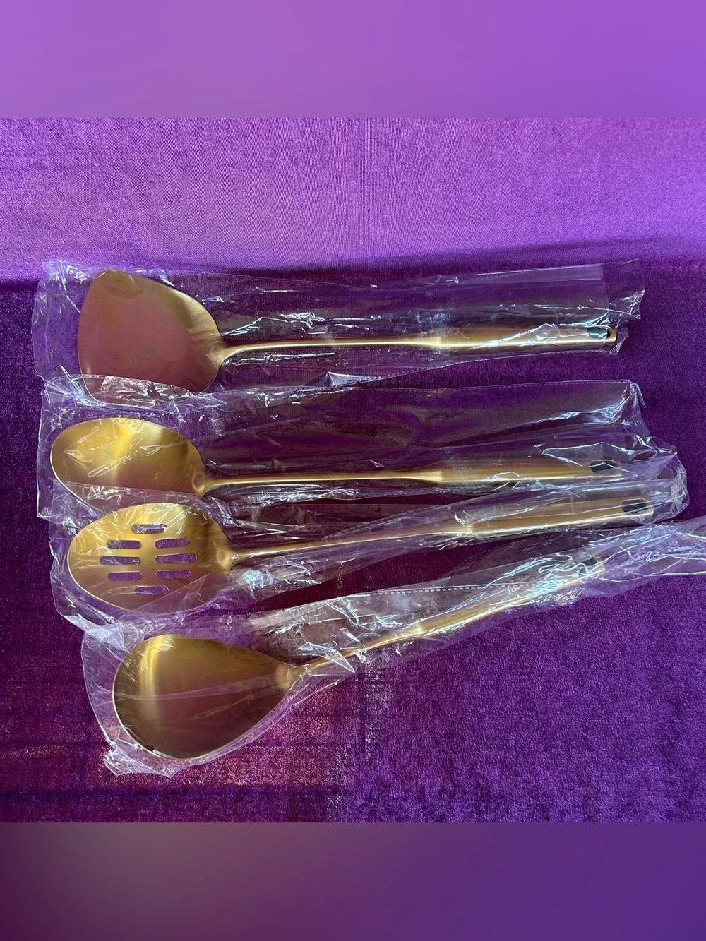 Gold Kitchen Utensil Set - 18/10 Stainless